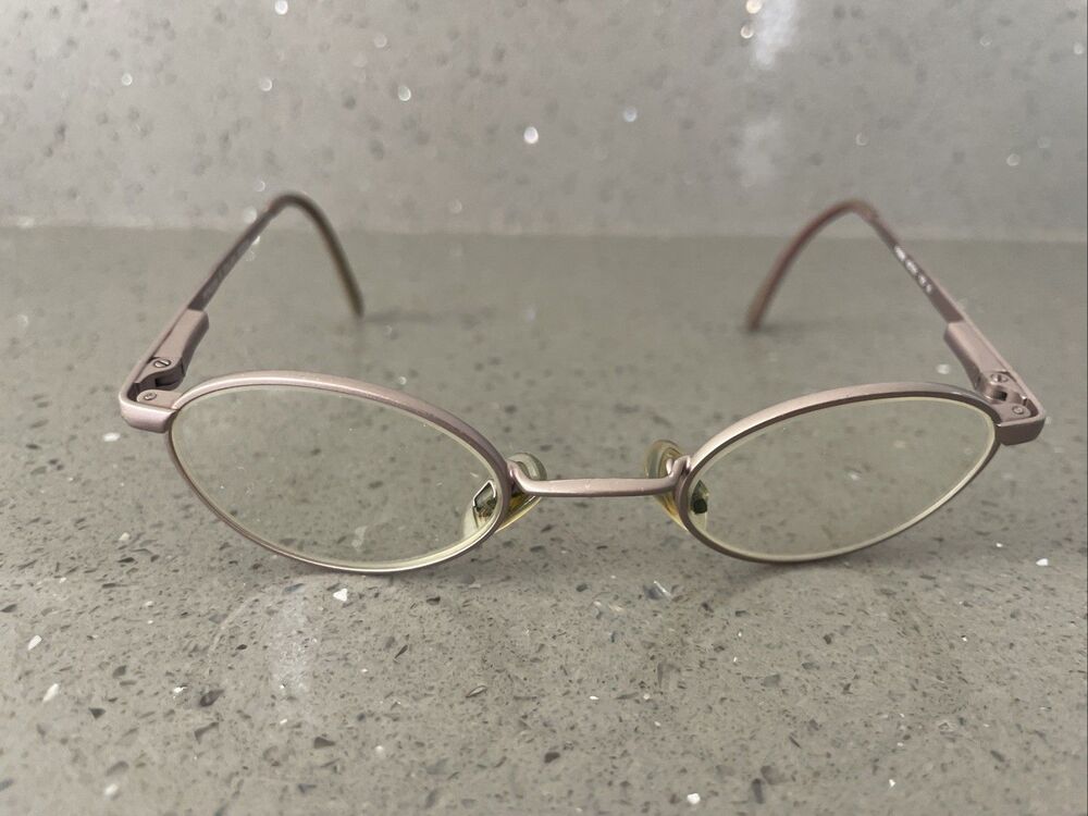 Fergani FE862 Eyeglasses Frame Only 42-21-125 30 Pink Round Italian Full Rim